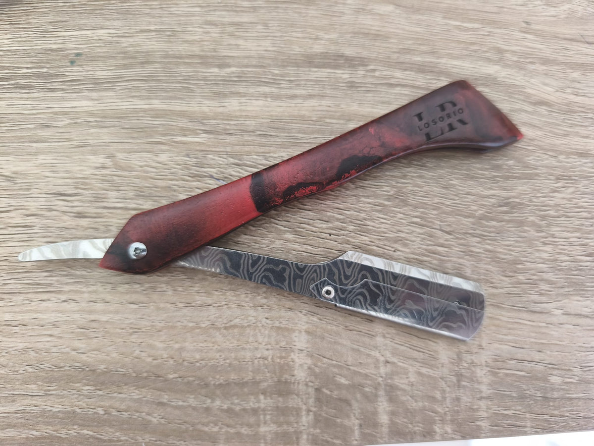 Shavette bois Rouge et noir