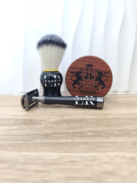 Coffret rasage rasoir black