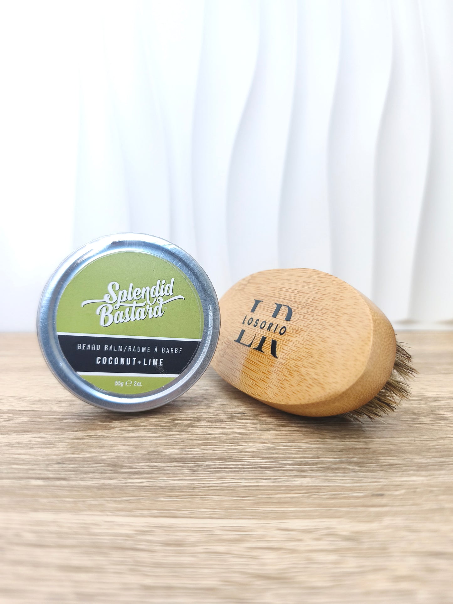 Coffret Losorio : Brosse à barbe ovale + baume Splendid Bastard