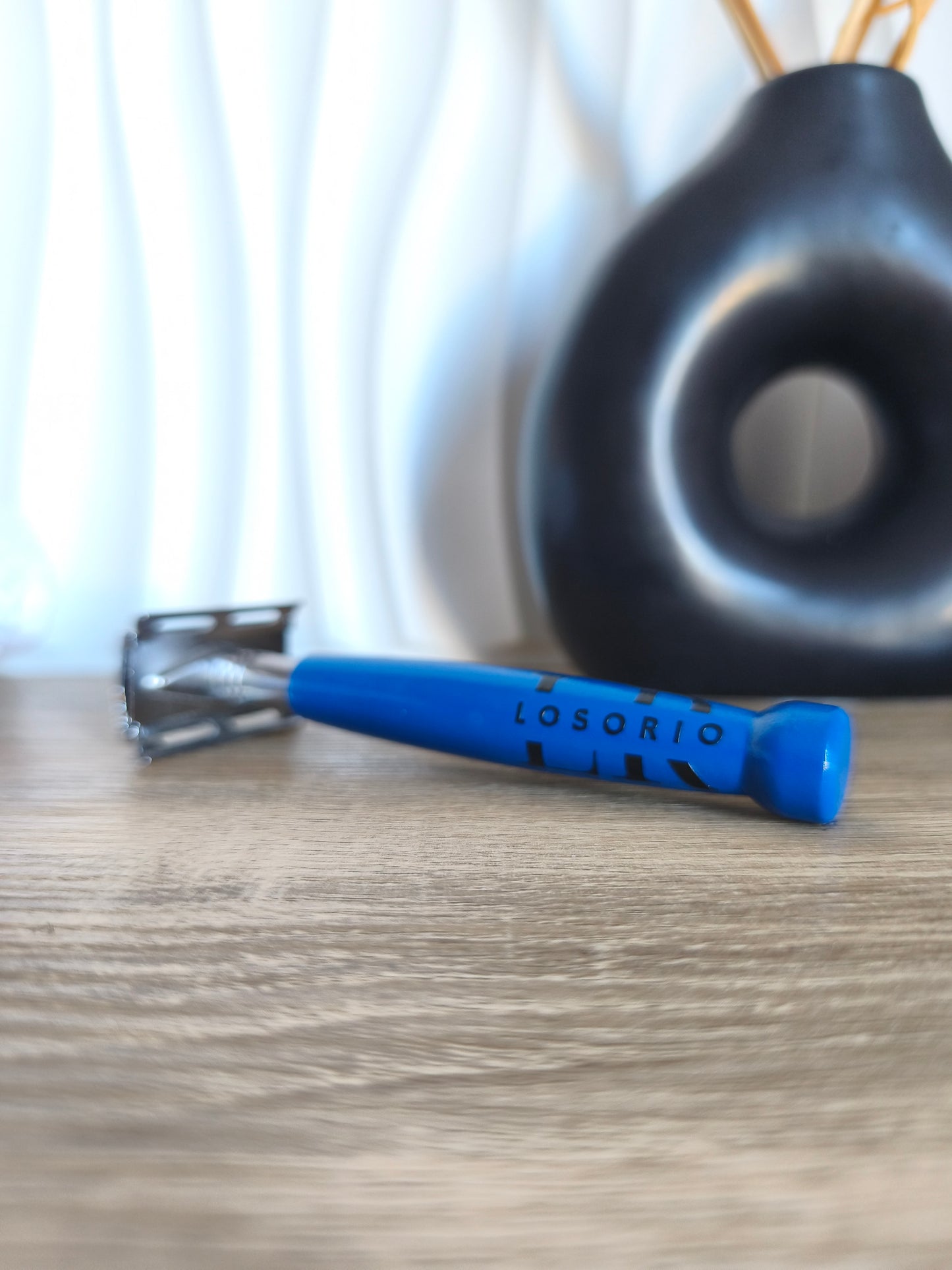 Rasoir de sureté bleu